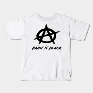 Paint it Black Anarchy Kids T-Shirt